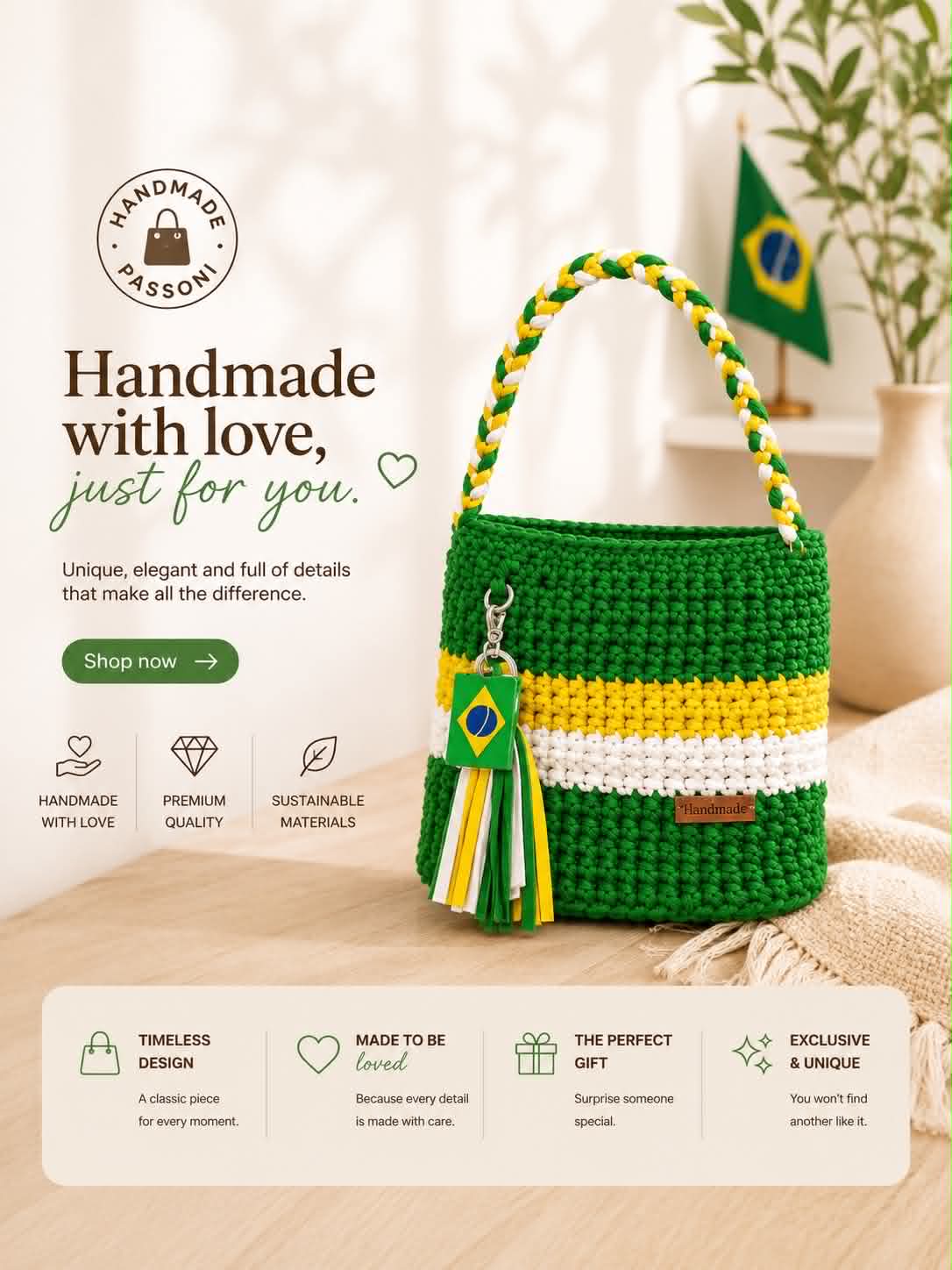 Bolsas Exclusivas Handmade Passoni - Brazil